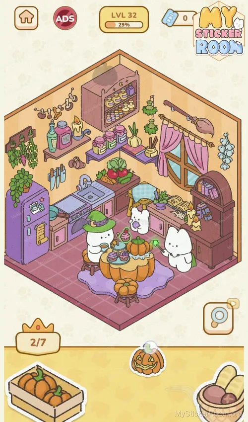 Sticker Room Page My Sticker Room Level 33 Solution & Walkthrough