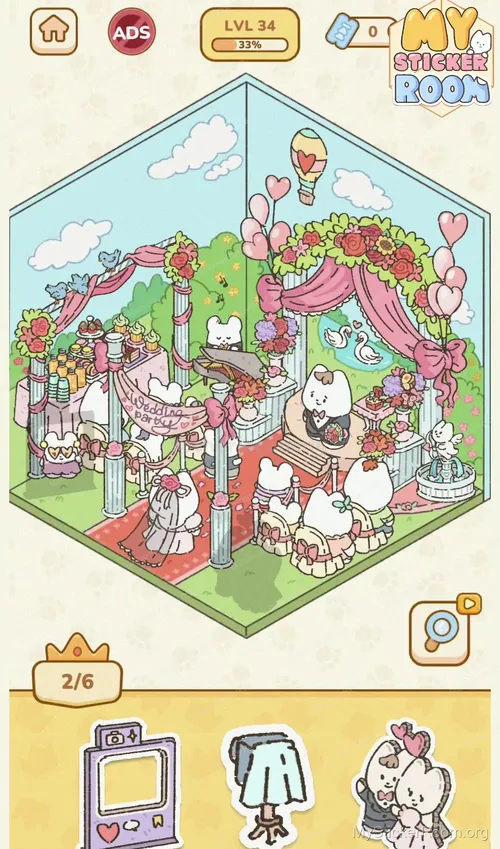 Sticker Room Page My Sticker Room Level 33 Solution & Walkthrough